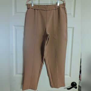 Liz Claiborne Career Pants Office Slacks Trousers Pull On Elastic Pockets Work